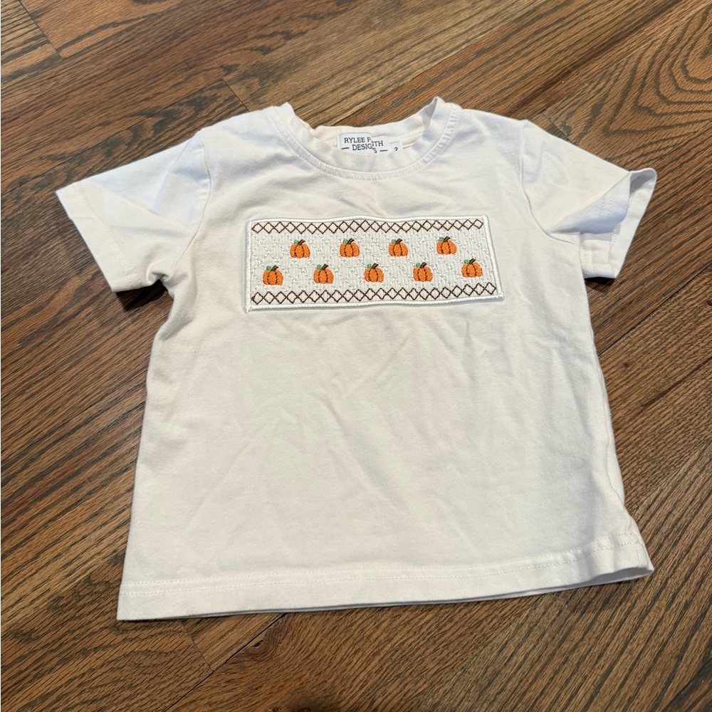 Smocked Pumpkin Shirt